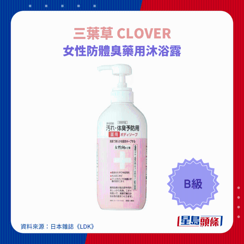 三葉草 CLOVER 女性防體臭藥用沐浴露