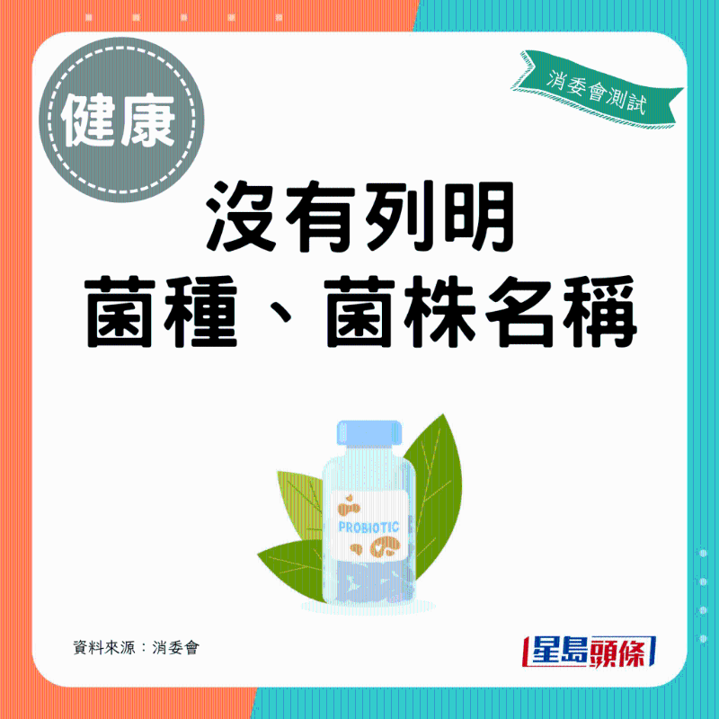  消委會(huì)益生菌|沒有列明 菌種、菌株名稱的益生菌產(chǎn)品