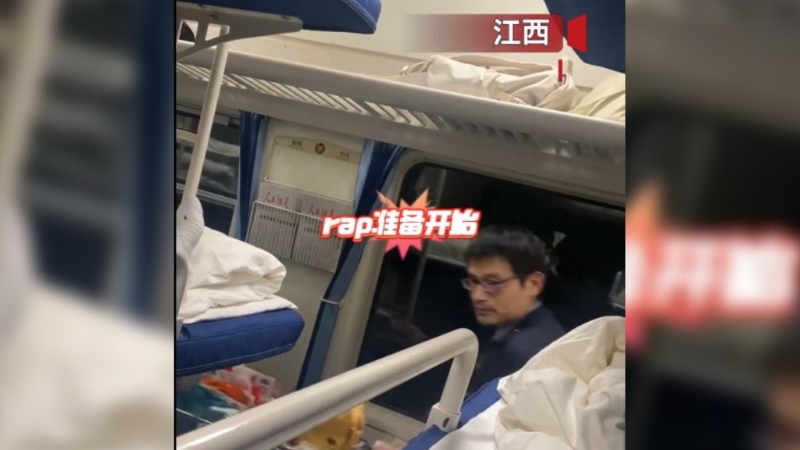 江西列車員Rap式叫賣