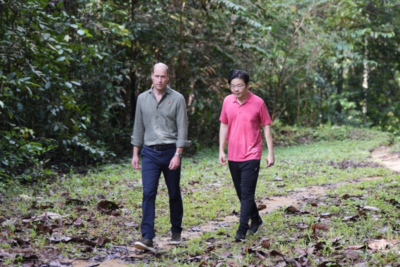 黃循財(cái)去年曾接待到訪的英國(guó)威廉王子。路透社