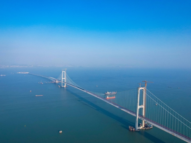 連接深圳至中山的深中通道，又名“深中大橋”，被譽為是大灣區(qū)又一個超級工程。