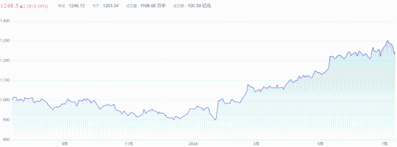 中證國新港股通央企紅利指數(shù)過去一年表現(xiàn)